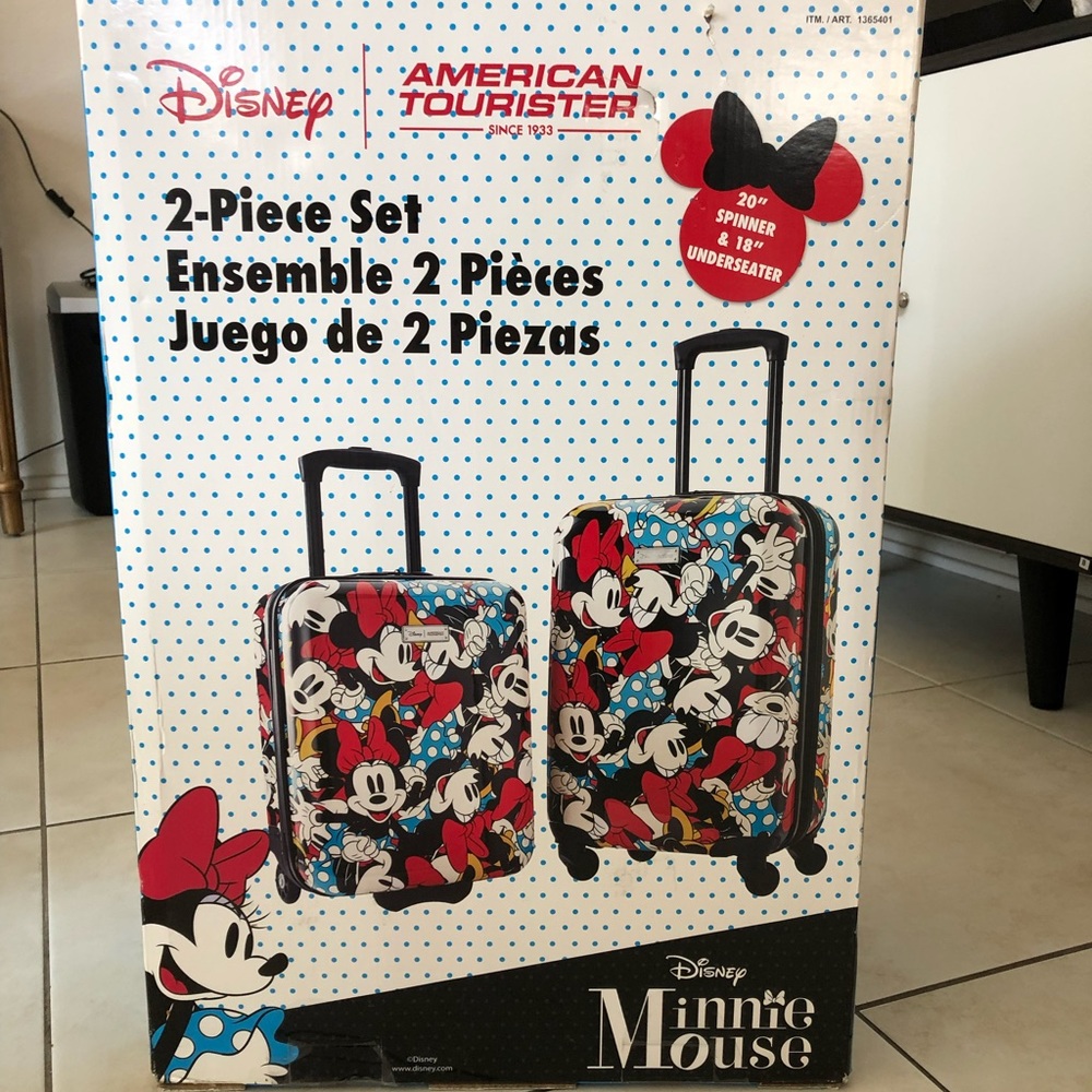 Authentic Mickey & Minnie 2-piece Luggage Set
